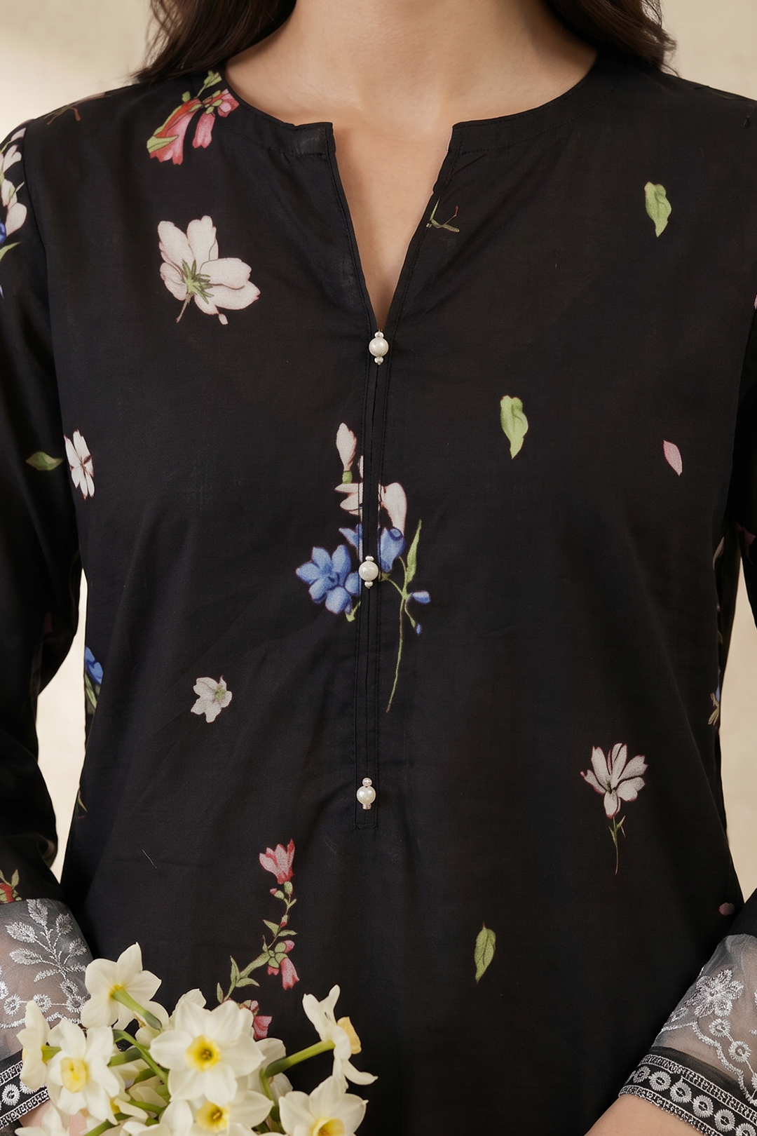 Embroidered Kurta - 2287