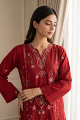 Embroidered Kurta - 2597