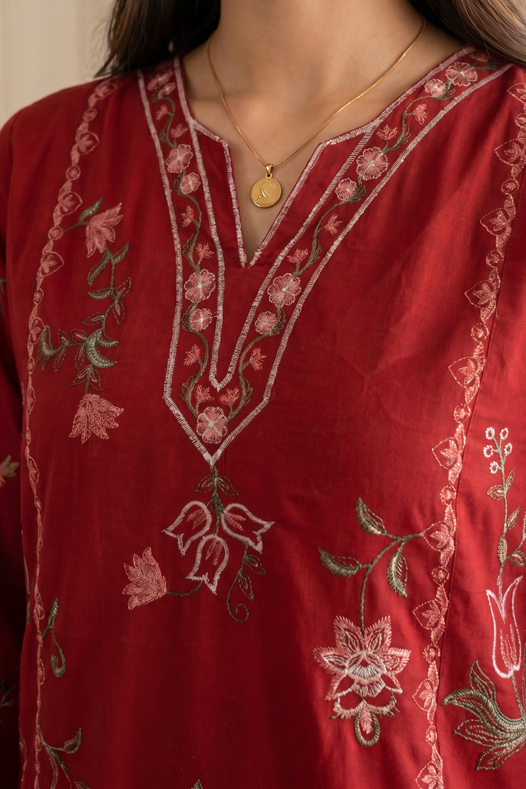 Embroidered Kurta - 2597