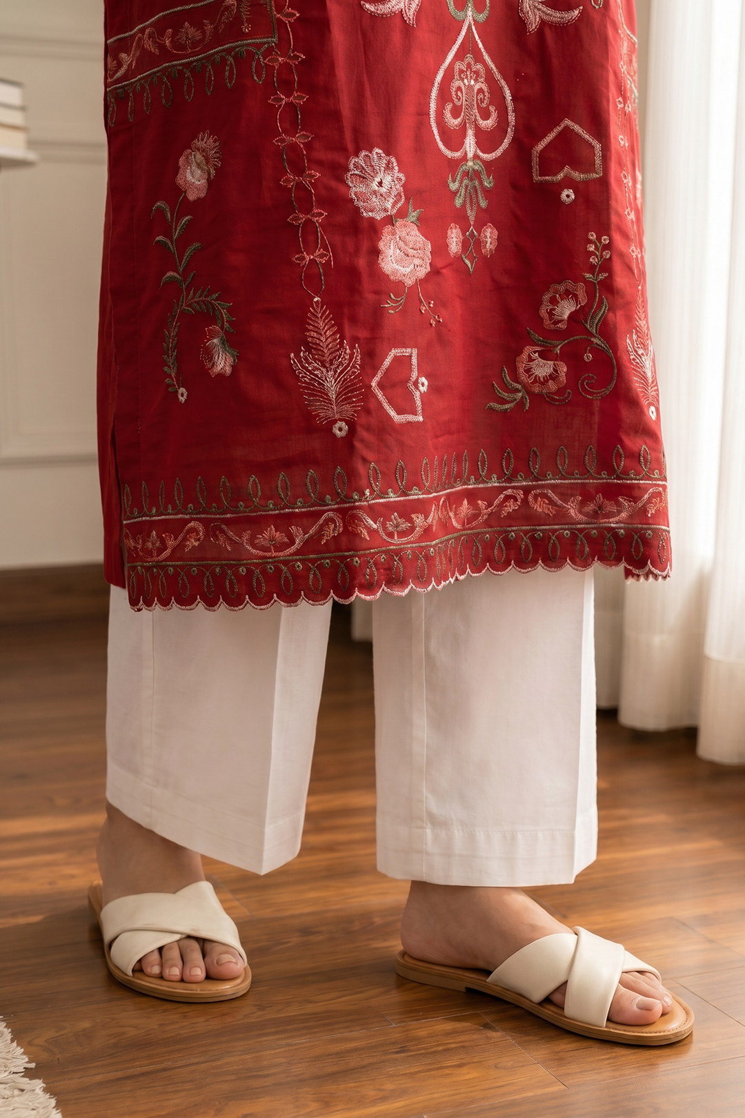 Embroidered Kurta - 2597