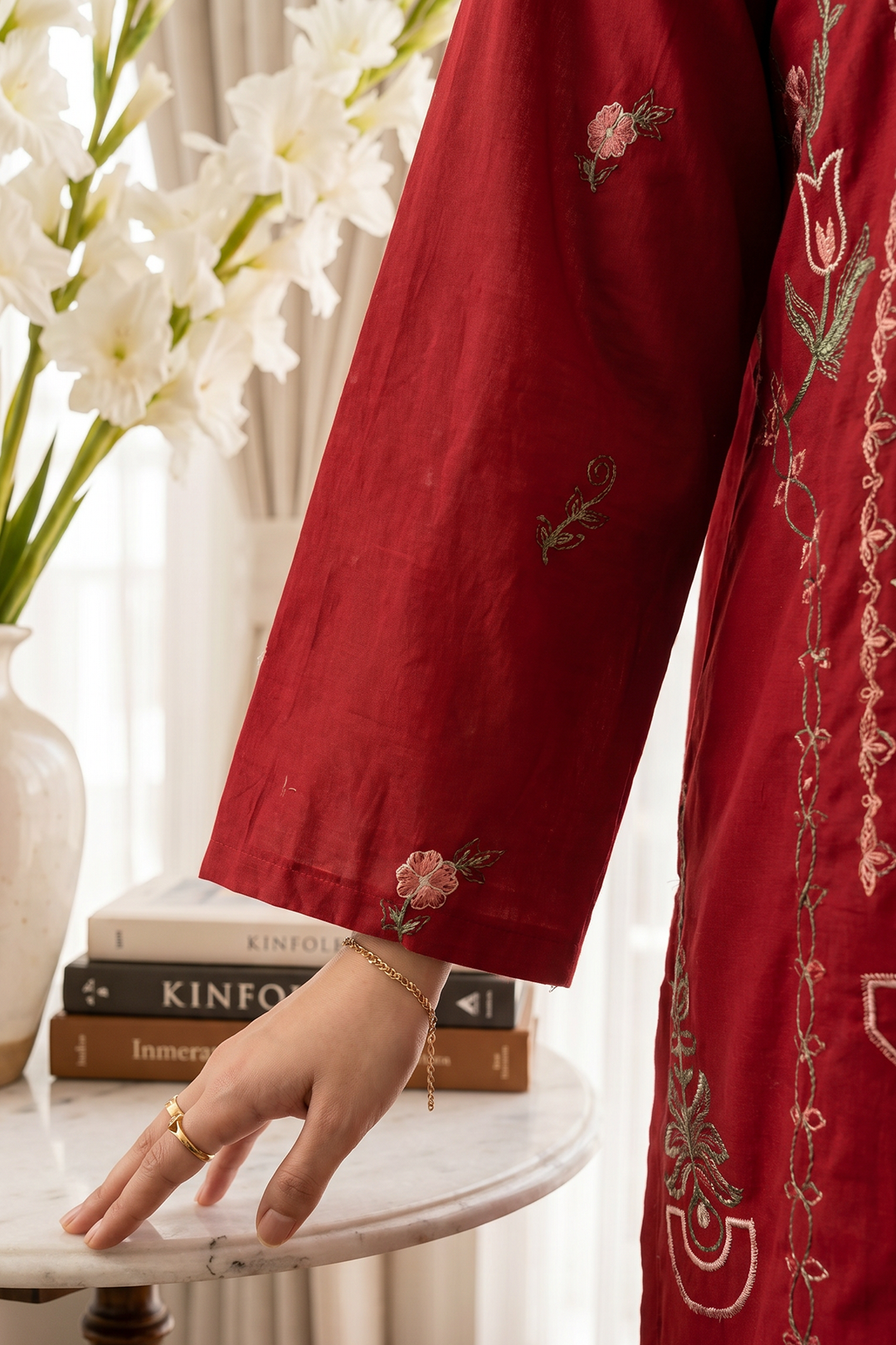 Embroidered Kurta - 2597