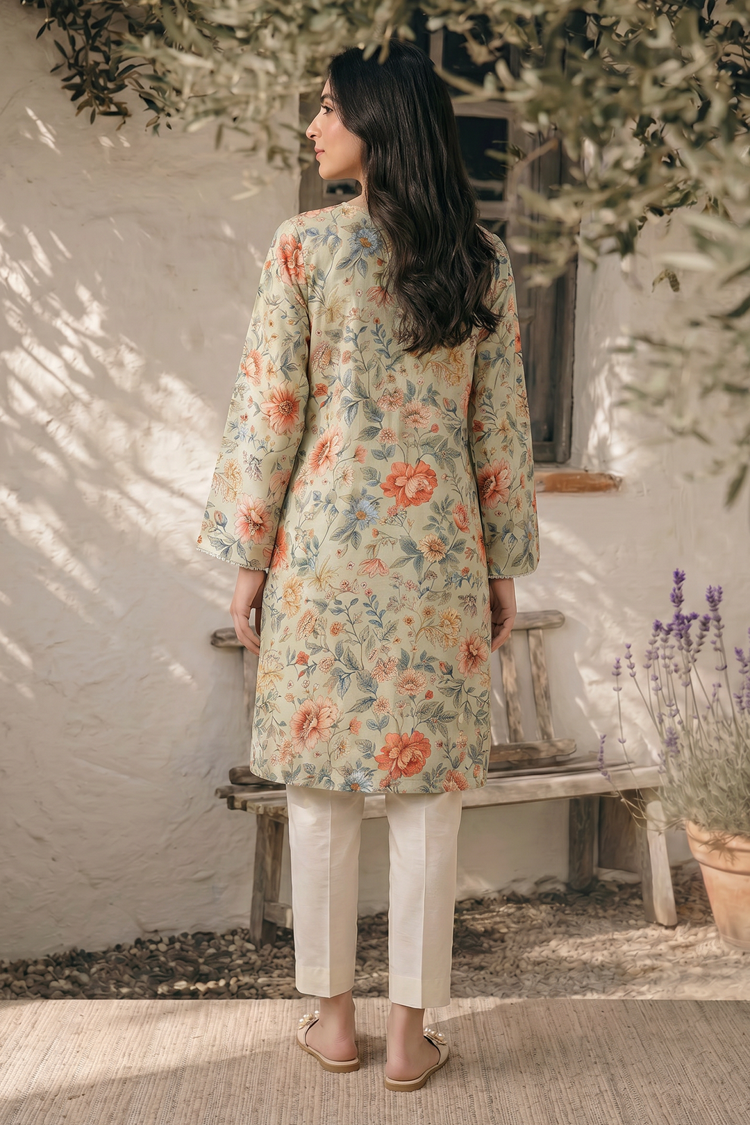 Embroidered Kurta - 2783