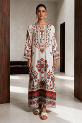 Printed Kaftaan Dress - 3077