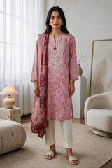 Embroidered Kurta Dupatta - 1941