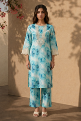Embroidered Kurta Trouser - 2083