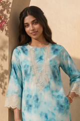 Embroidered Kurta Trouser - 2083