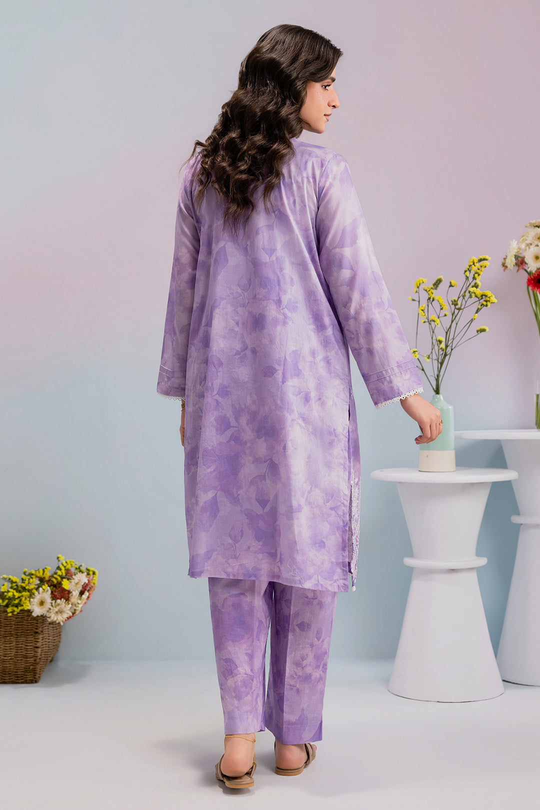 Embroidered Kurta Trouser - 2093