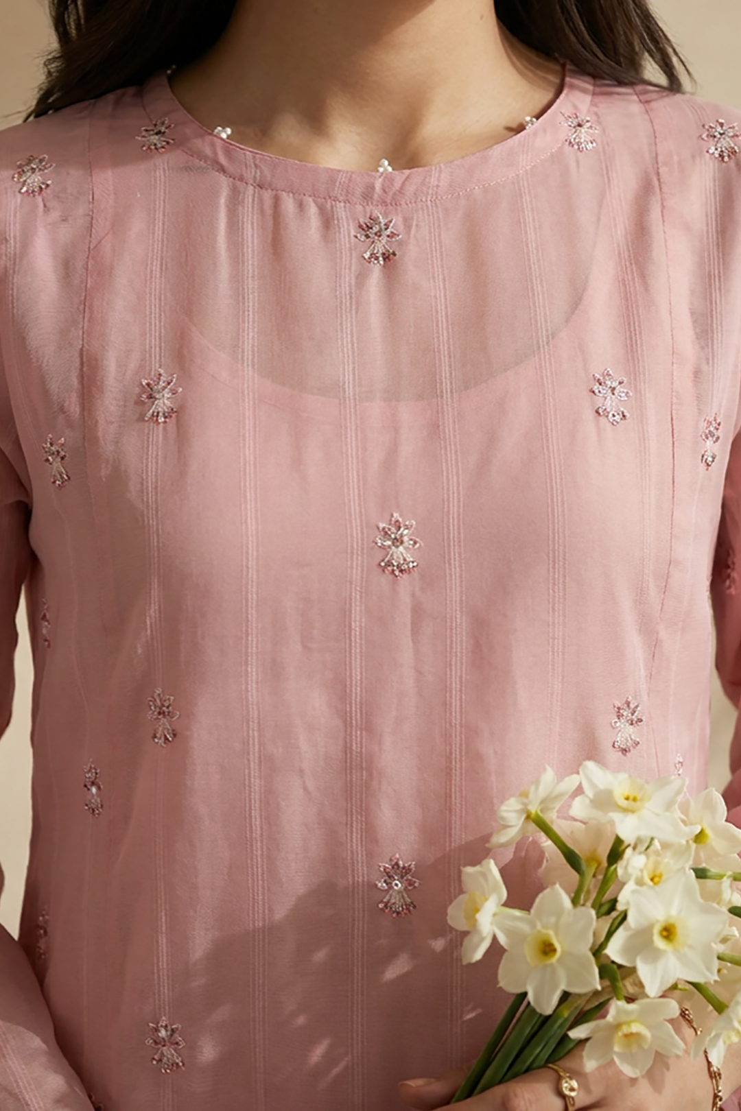 Embroidered Kurta Trouser - 2095