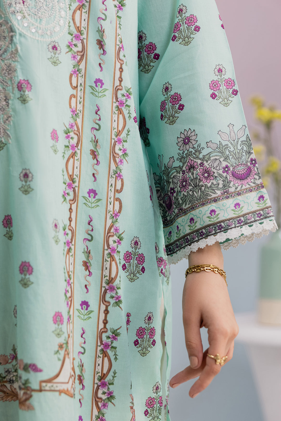 Embroidered Kurta Dupatta - 2125