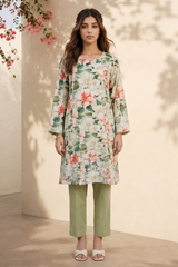 Embroidered Kurta Trouser - 2375