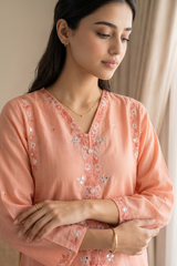 Embroidered Kurta Trouser - 2376