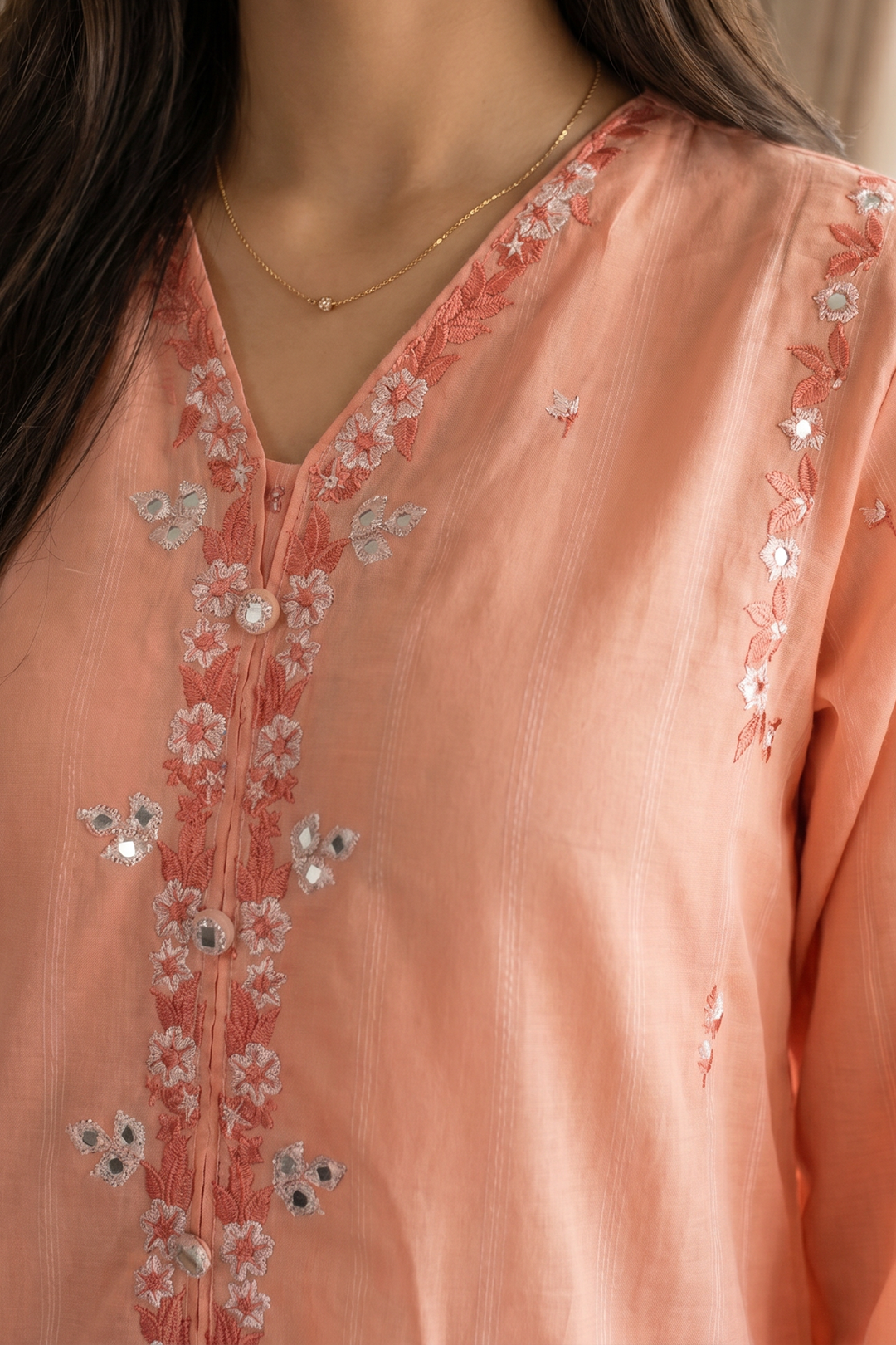Embroidered Kurta Trouser - 2376