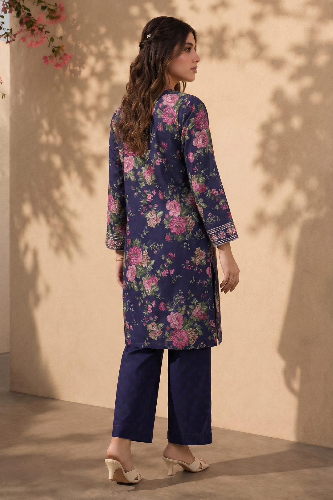 Embroidered Kurta Trouser - 2377