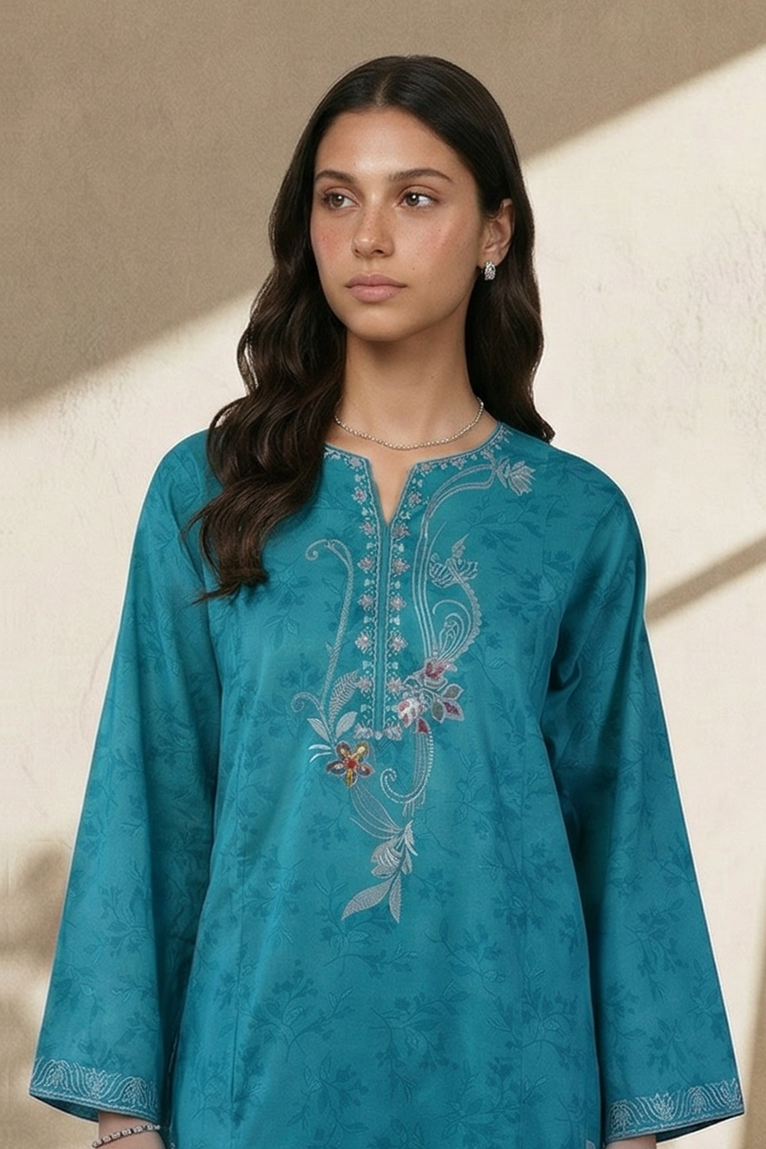 Embroidered Kurta Trouser - 2378