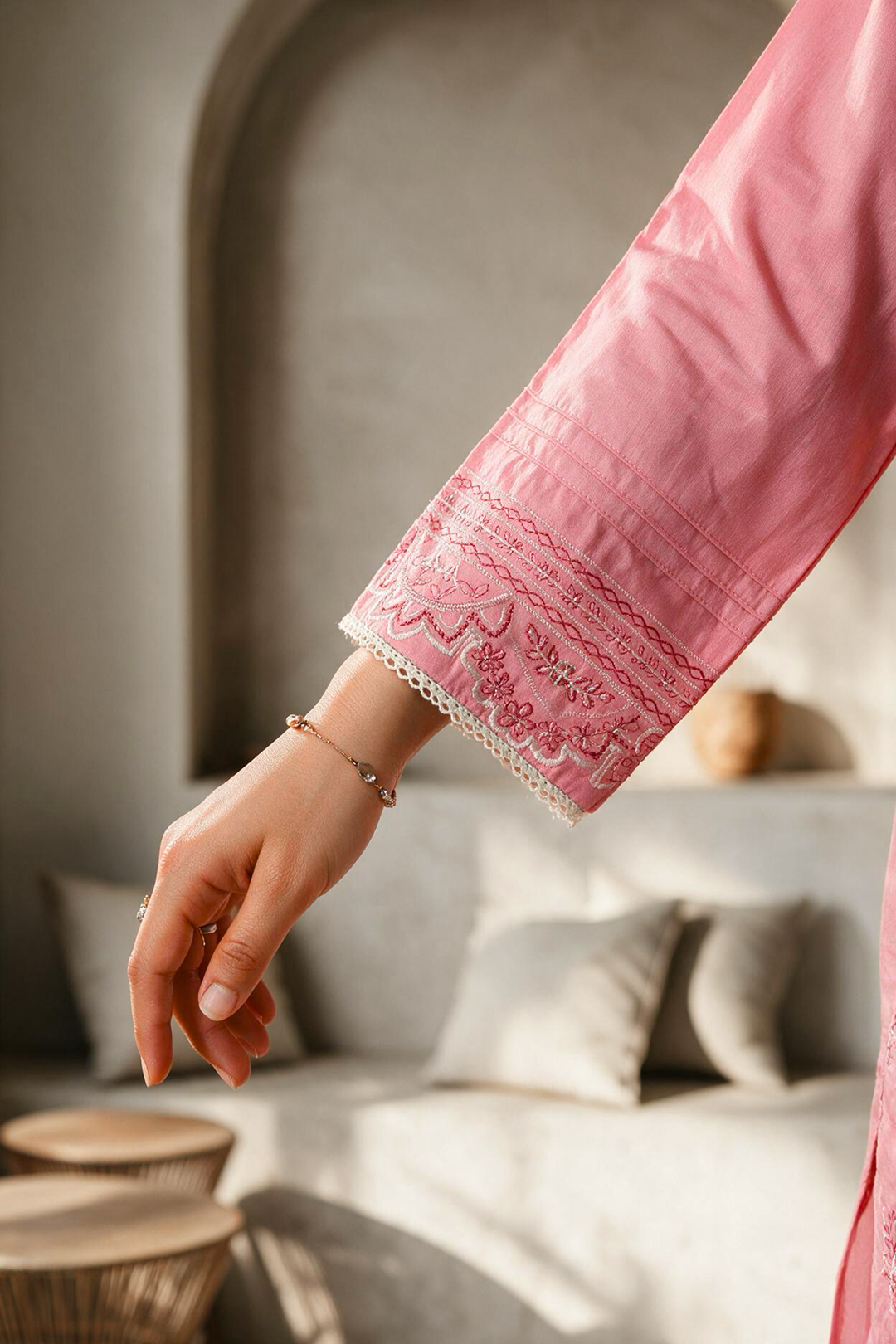 Embroidered Kurta Trouser - 2379