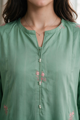 Embroidered Kurta Trouser - 2384