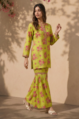 Embroidered Kurta Trouser - 2386