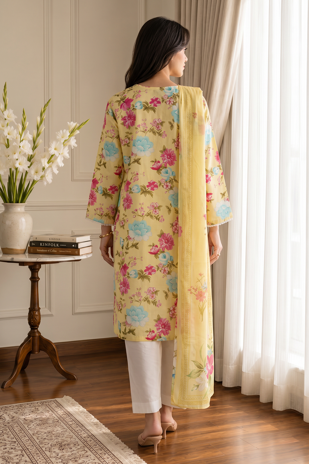 Embroidered Kurta Dupatta - 2429