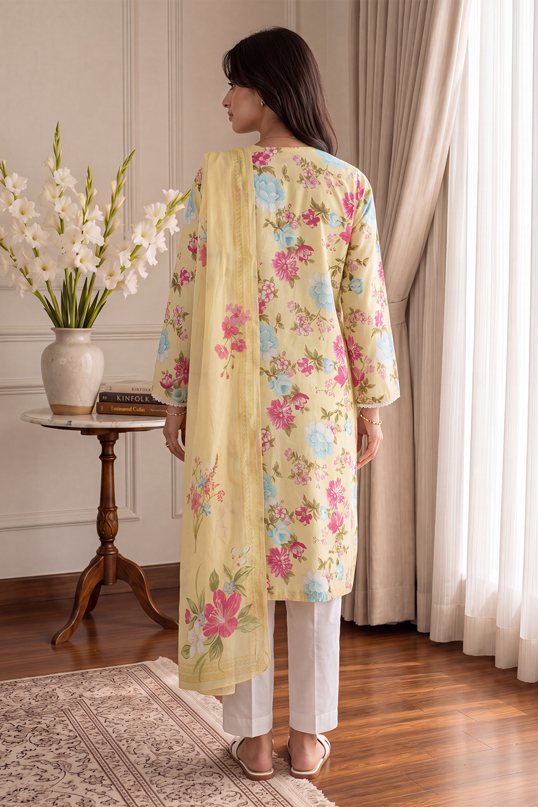 Embroidered Kurta Dupatta - 2429