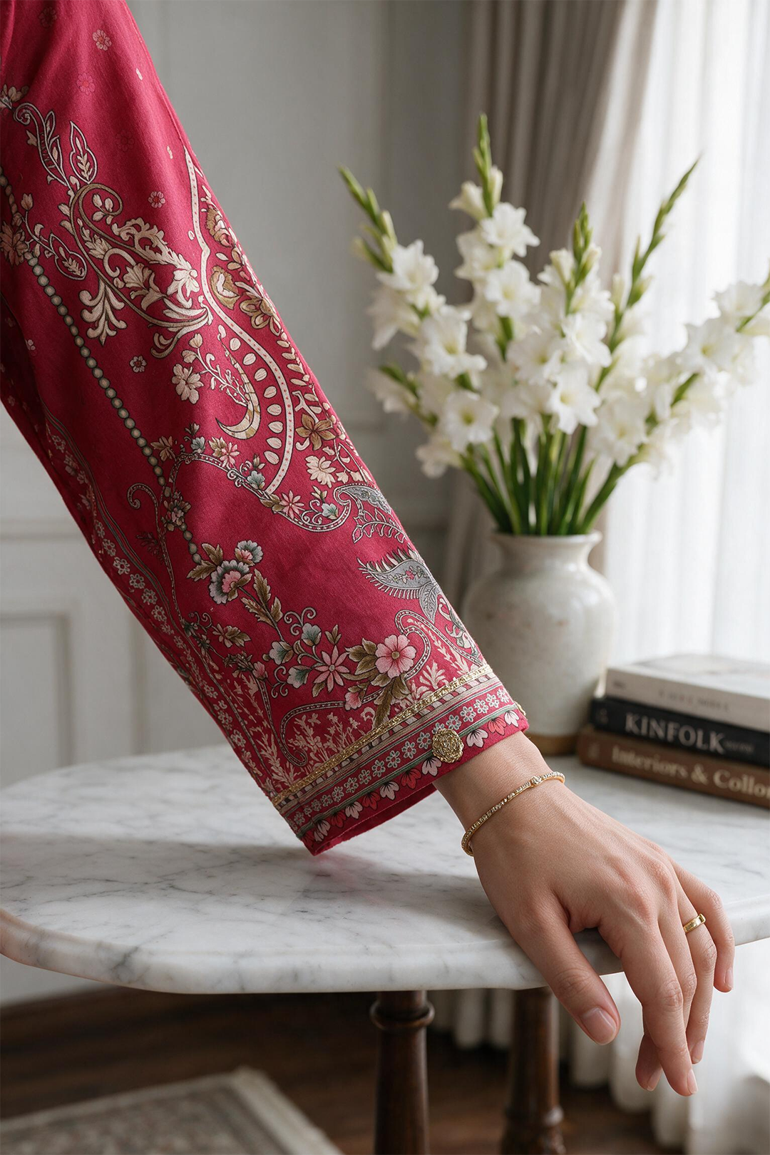 Embroidered Kurta Dupatta - 2665