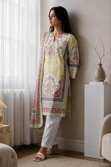 Embroidered Kurta Dupatta - 2673