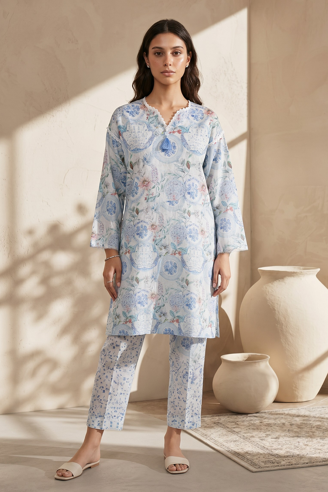 Kurta Trouser - 2840