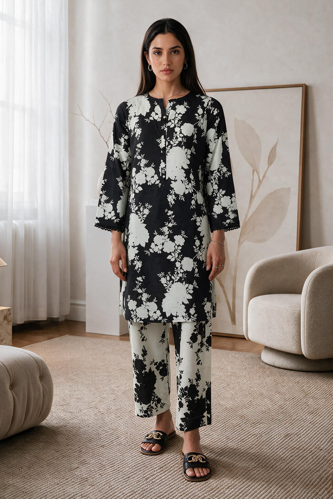 Kurta Trouser - 2859