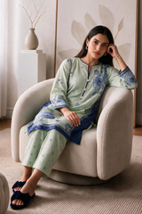 Embroidered Kurta Trouser - 2867