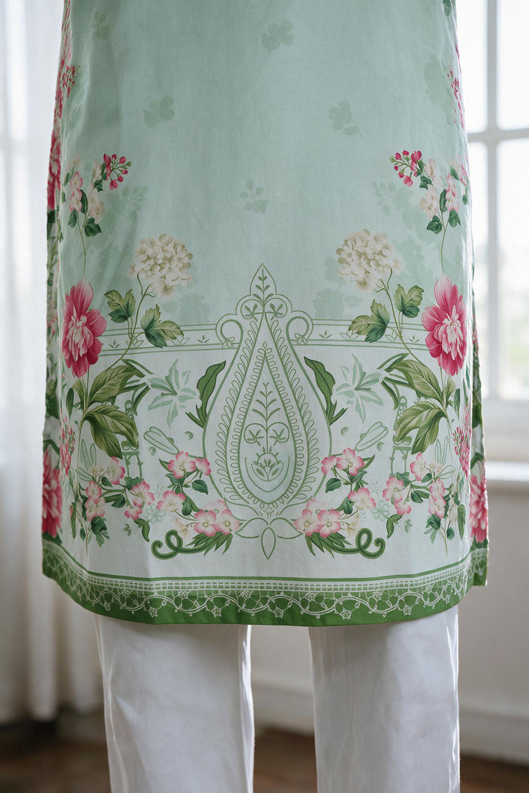 Embroidered Kurta Dupatta - 2919