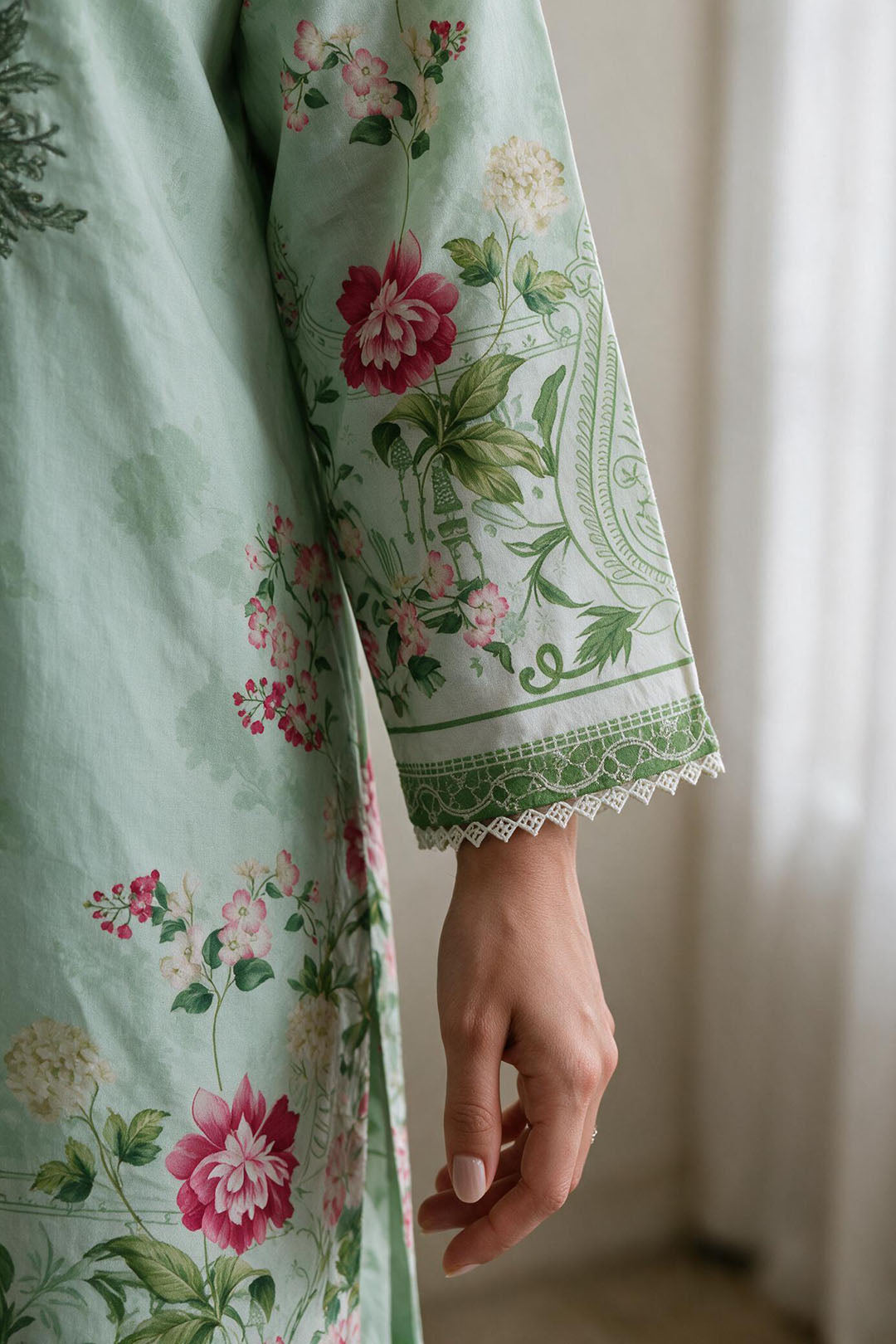 Embroidered Kurta Dupatta - 2919