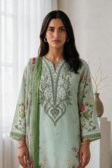 Embroidered Kurta Dupatta - 2919