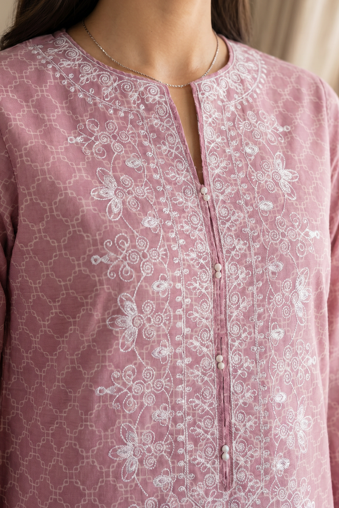 Embroidered Kurta Dupatta - 2920