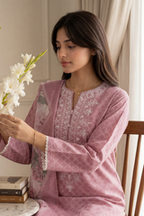 Embroidered Kurta Dupatta - 2920