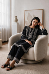 Embroidered Kurta Trouser - 3228
