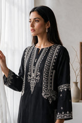 Embroidered Kurta Trouser - 3228