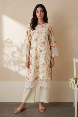 Embroidered Kurta Trouser - 3233