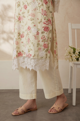 Embroidered Kurta Trouser - 3233