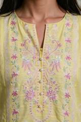 Embroidered Kurta Trouser - 3239