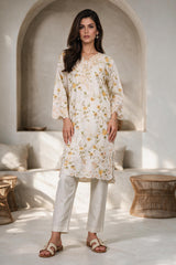 Embroidered Kurta Trouser - 3323