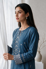 Embroidered Kurta Trouser - 3326
