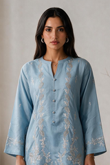 Embroidered Kurta Trouser - 3350