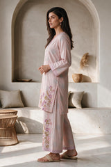 Embroidered Kurta Trouser - 3646