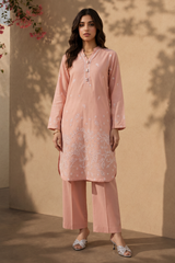Embroidered Kurta Trouser - 3702