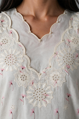 Embroidered Kurta Trouser - 3703