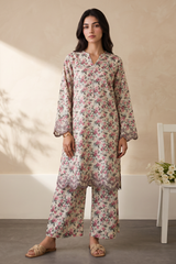 Embroidered Kurta Trouser - 3704