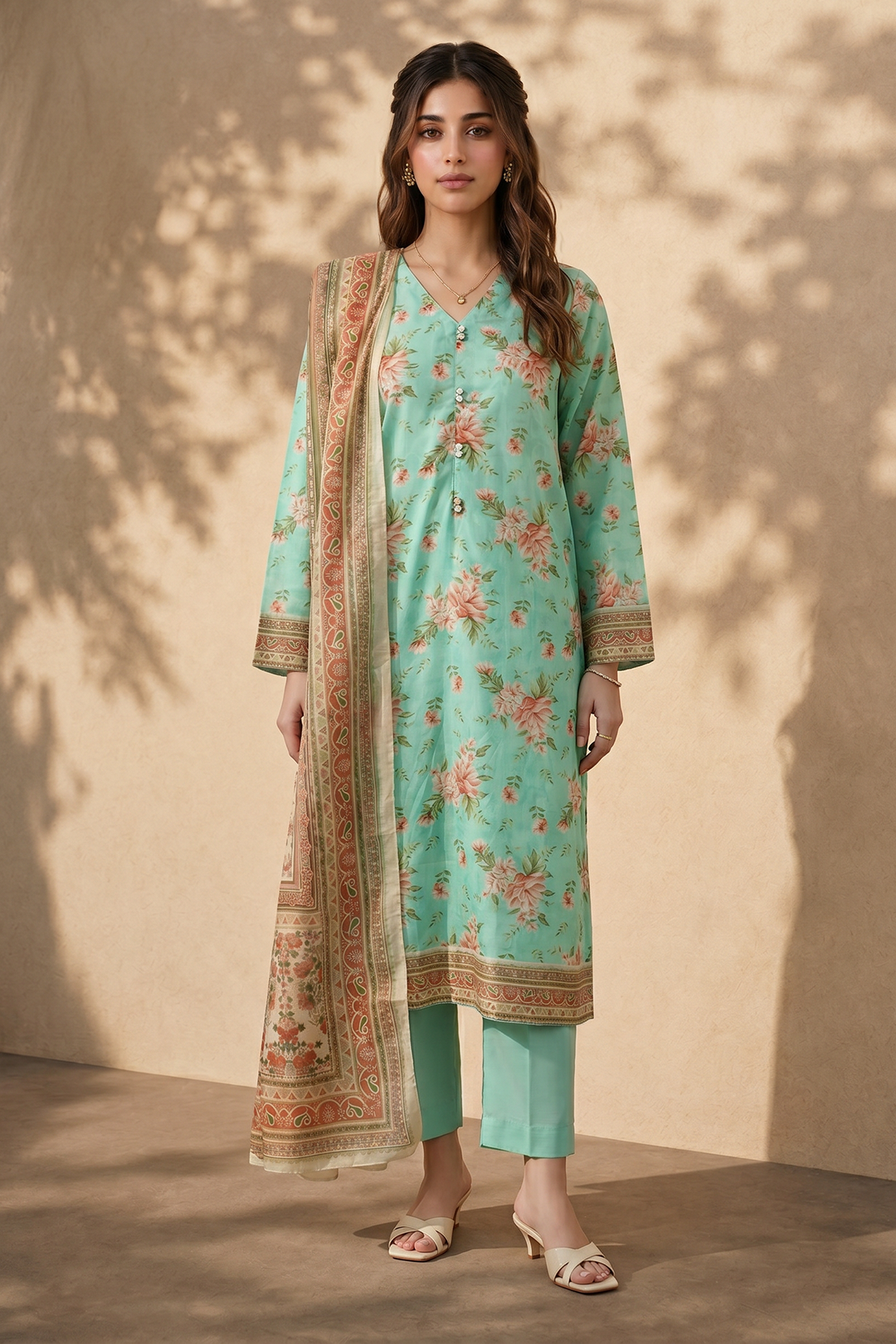 Kurta Dupatta Trouser - 2141