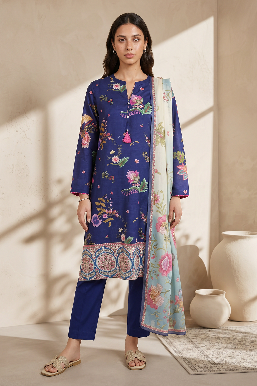 Kurta Dupatta Trouser - 2143