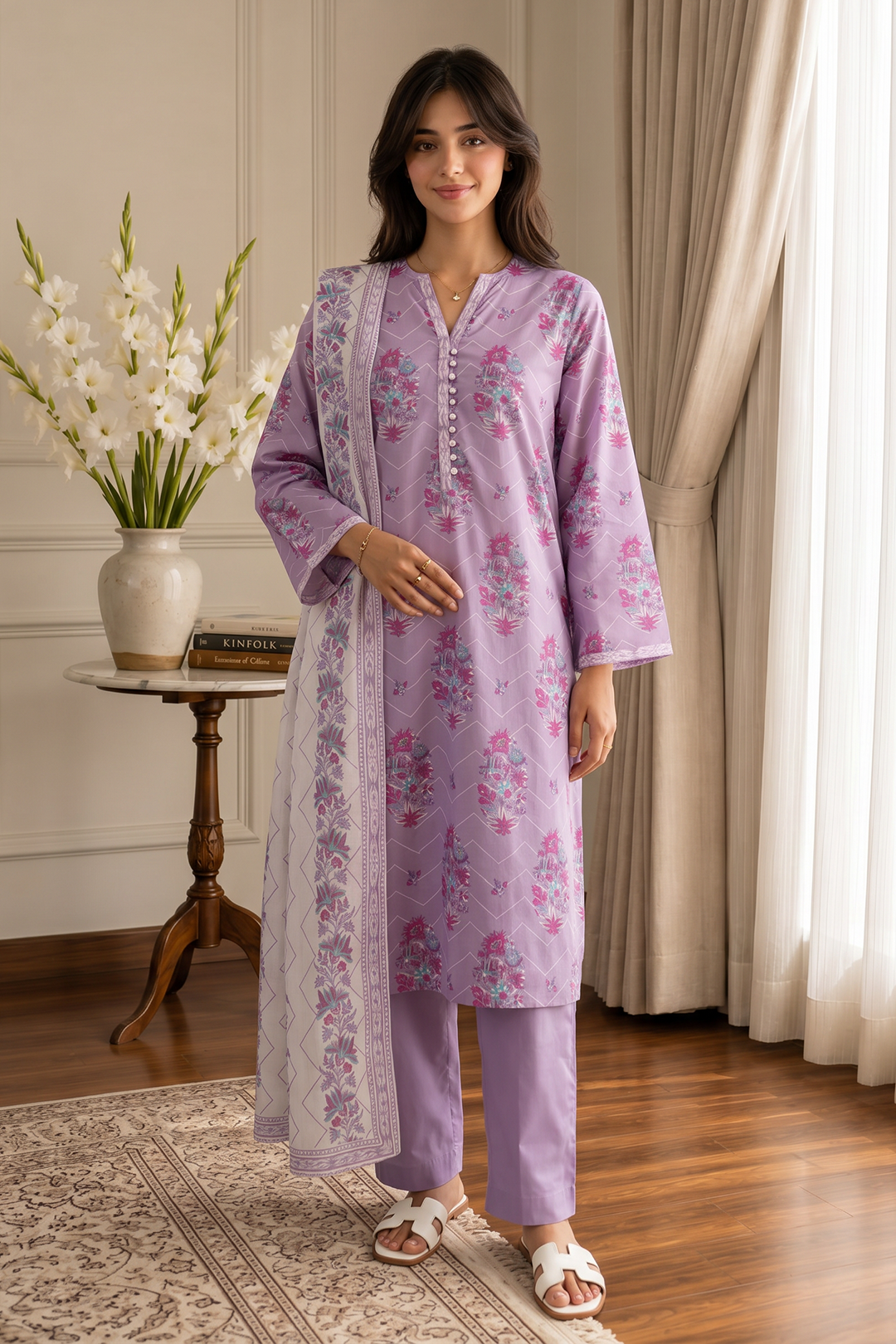 Kurta Dupatta Trouser - 2156