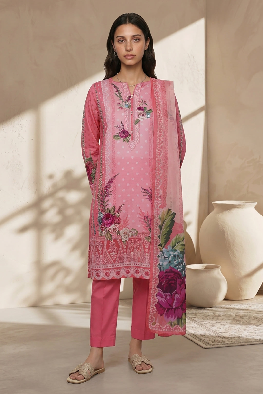 Kurta Dupatta Trouser - 2157
