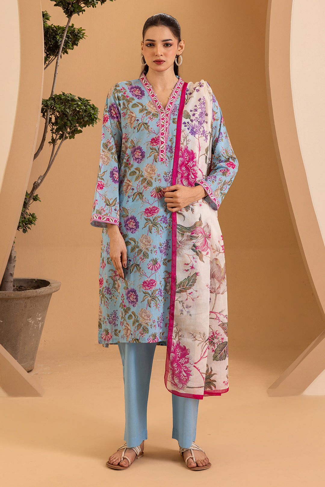 Kurta Dupatta Trouser - 2163